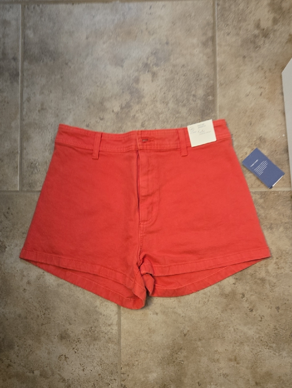 Universal Thread Red High-Rise Denim Shorts